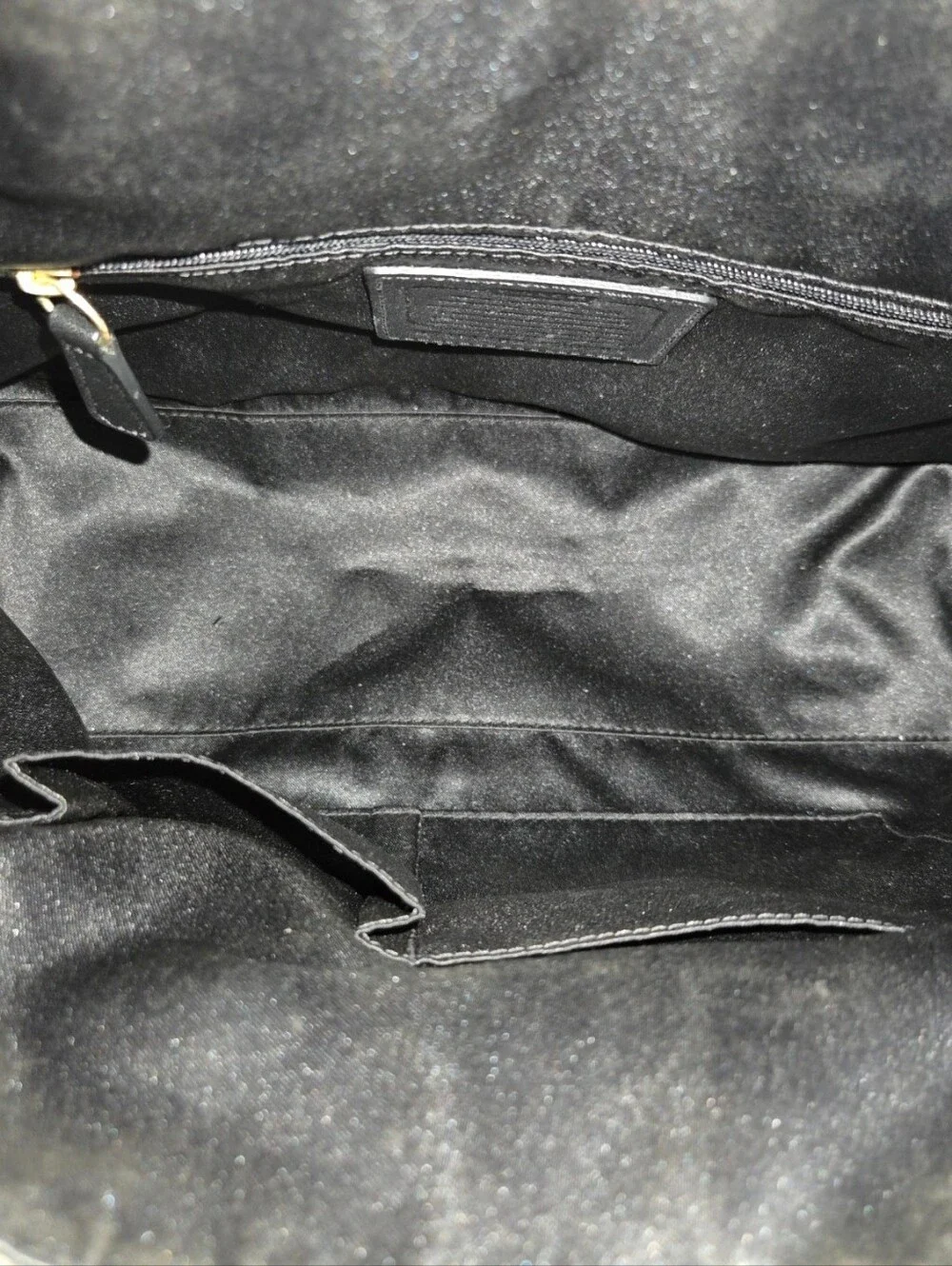 Coach Ashley Gathered Leather Satchel Black Purse F14493 Shoulder Bag Y2k